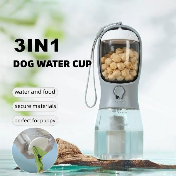 Pet Water, Food, and Waste Bag Dispenser - Sing3D