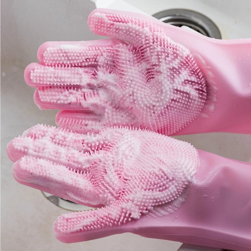 Multifunction Magic Silicone Dish Washing Gloves - Sing3D