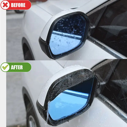 Car Rearview Mirror Carbon Fiber Rain Cover - Sing3D