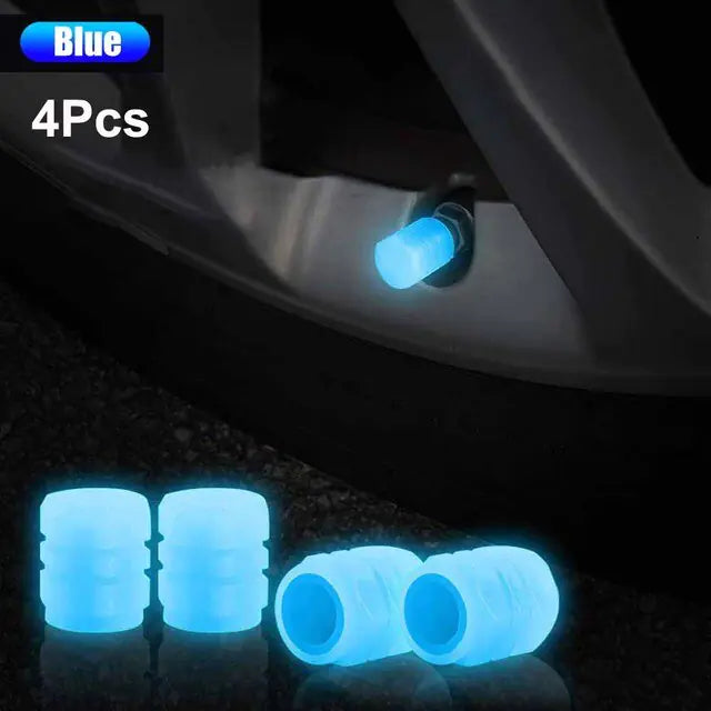 Glow in The Dark Tire Valve Caps - Sing3D