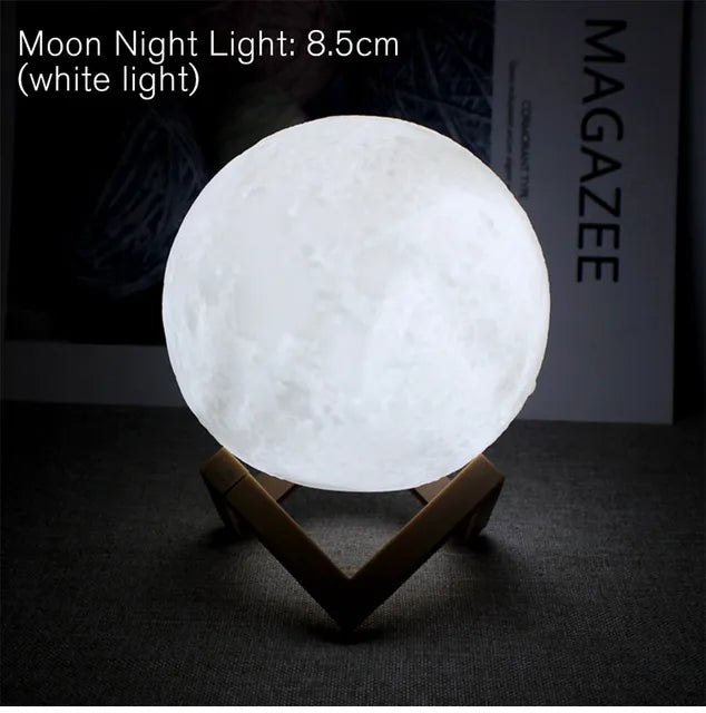 Moon Lamp LED Night Light - Sing3D