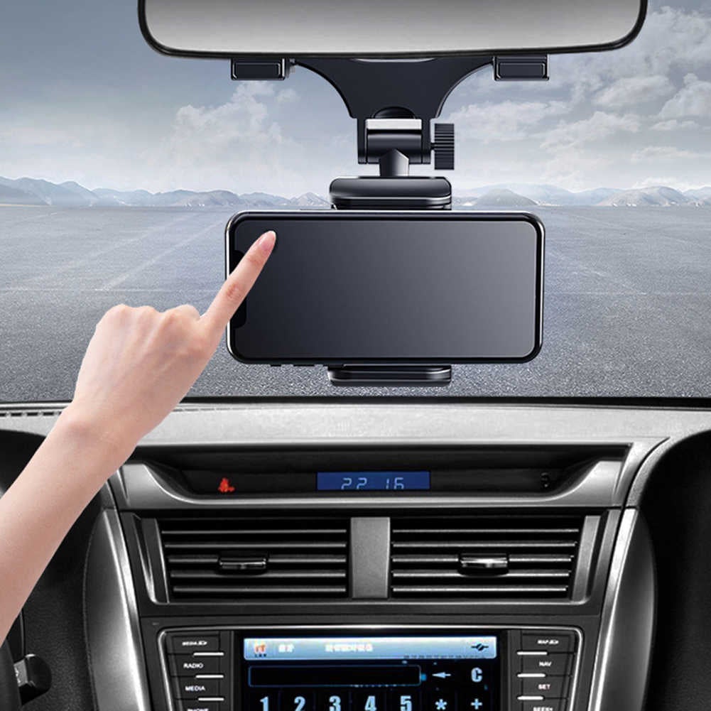 Rearview Mirror 360 Degrees Car Phone Holder - Sing3D