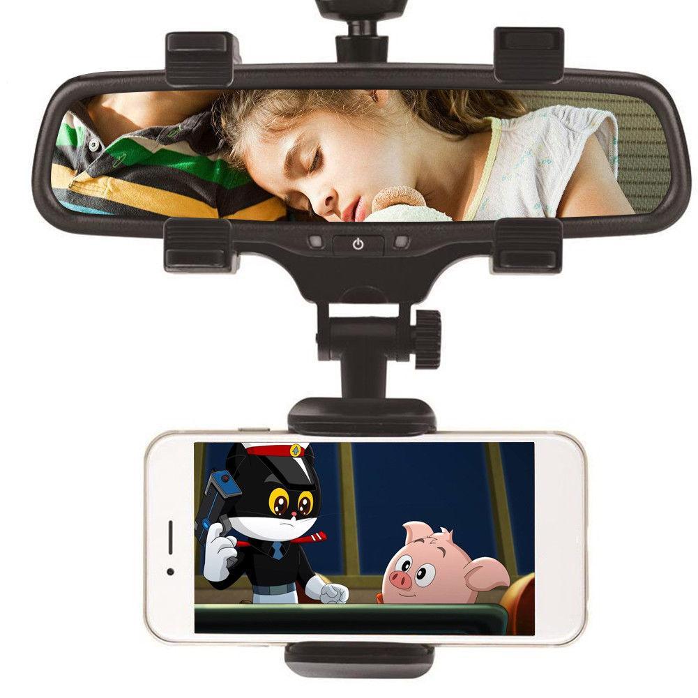 Rearview Mirror 360 Degrees Car Phone Holder - Sing3D